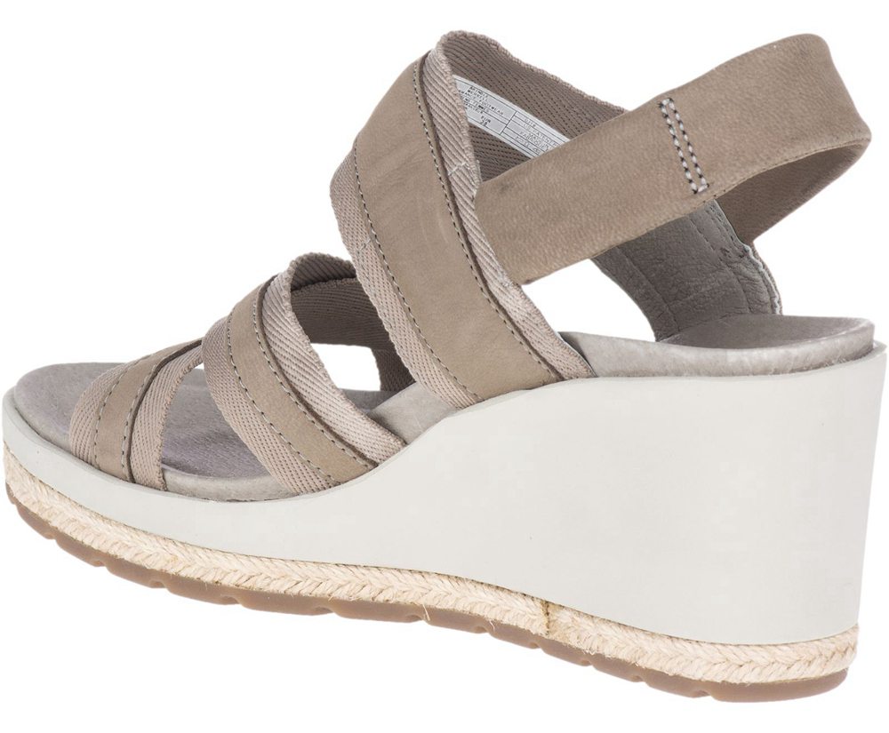 Sandálias Senhora - Merrell Kaiteri Wedge Strap - Cinzentas - SQJ948107